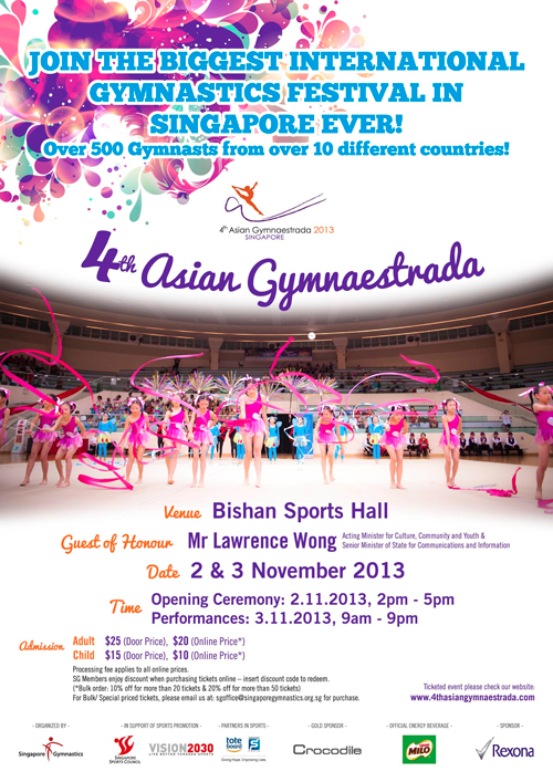 4th Asian Gymnastrada SIN 2013 - Poster