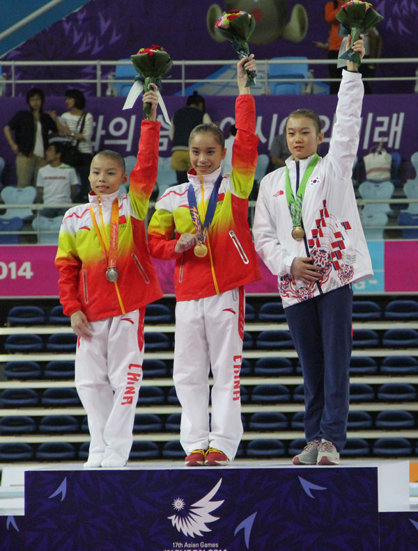 WAG-All-Around-Final-Podium--Asian-Games-2014
