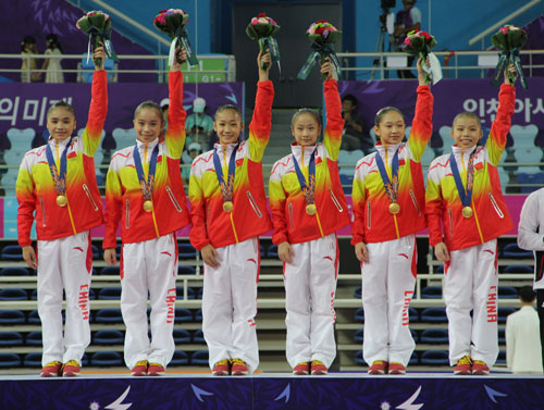 WAG-China-Team-First-at-Asian-Games-2014-Team-Final